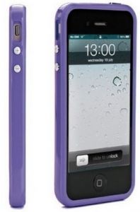 Чехол защитный для iPhone 5 бампер; фиолетовый ― Компьютерная фирма Меридиан