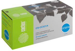 Картридж Cactus HP CC531A Cyan   Print Cartridge for CLJ CP2025/CM2320 ― Компьютерная фирма Меридиан