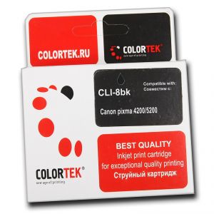 Картридж Colortek Canon CLI-8 black (Canon  Pixma 4200/5200) ― Компьютерная фирма Меридиан
