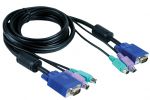 Набор кабелей для переключателей D-Link; 1;8м (DKVM-CB)
