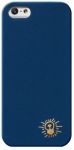 Чехол защитный для iPhone 5 Scenario. Коллекция Keith Haring; "Gold Light Bulb Blue". KH-IPH5-GLBL