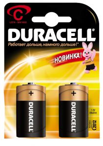 Батарейки алкалиновые DURACELL Basic C 1.5V LR14 2шт. [724] ― Компьютерная фирма Меридиан