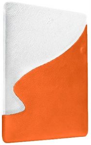 Чехол для new iPad Mapi кожаный FITS SERIES iPAD CASES. Цвет: белый/оранжевый M-150429 ― Компьютерная фирма Меридиан