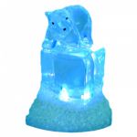 Игрушка USB - Мишка на ледяном кубике ORIENT NY5062; подсветка 7 цветов