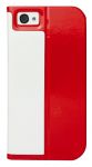 Чехол защитный для iPhone 5 Macally Slim folio case and stand . Цвет:красный SCASER-P5