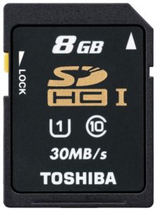 Память SDHC 8Gb Toshiba SD-T008UHS1(BL5 UHS-1) Class 10 ― Компьютерная фирма Меридиан