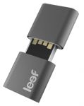 Память USB Flash RAM 16 Gb Leef Fuse Charcoal Matte/White магнитный черно/белый [LFFUS-016GWR]