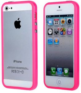 Чехол защитный для iPhone 5 бампер Pink ― Компьютерная фирма Меридиан