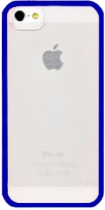 Чехол защитный для iPhone 5 Melkco Poly Frame синий/белый (APIPO5TPLT3BEWE) ― Компьютерная фирма Меридиан
